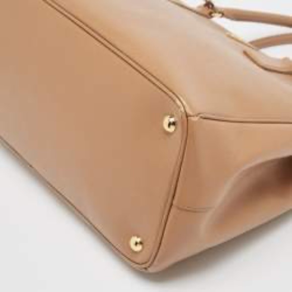 Authentic Prada Saffiano Leather Tote in Caramel Tan - Picture 11 of 14